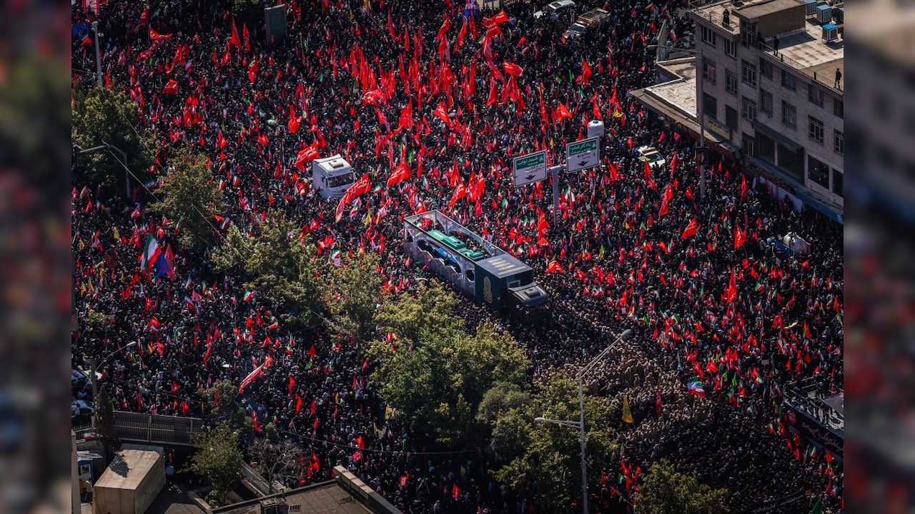 Videos: Thousands Fill Tehran Streets To Mourn Former Supreme Leader Ali Khamenei