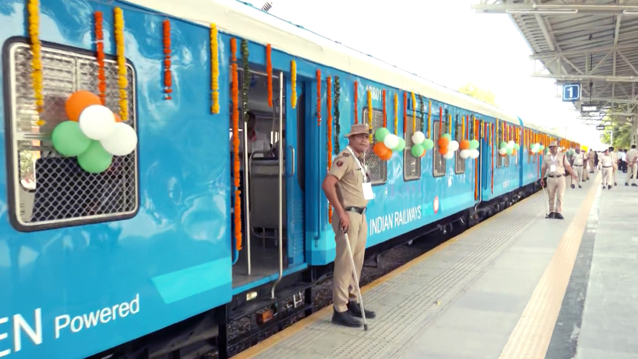 India's First Hydrogen Train Set To Transform Sustainable Rail Transport