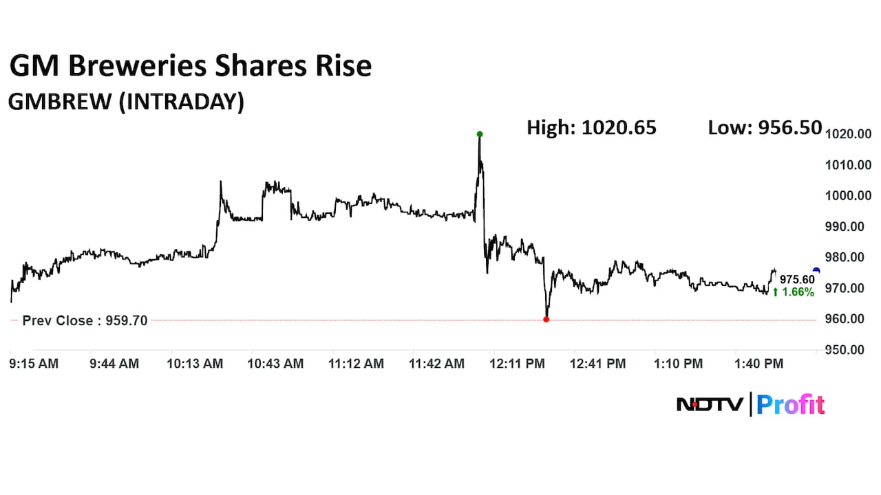 GM Breweries Ltd. Share Price Today