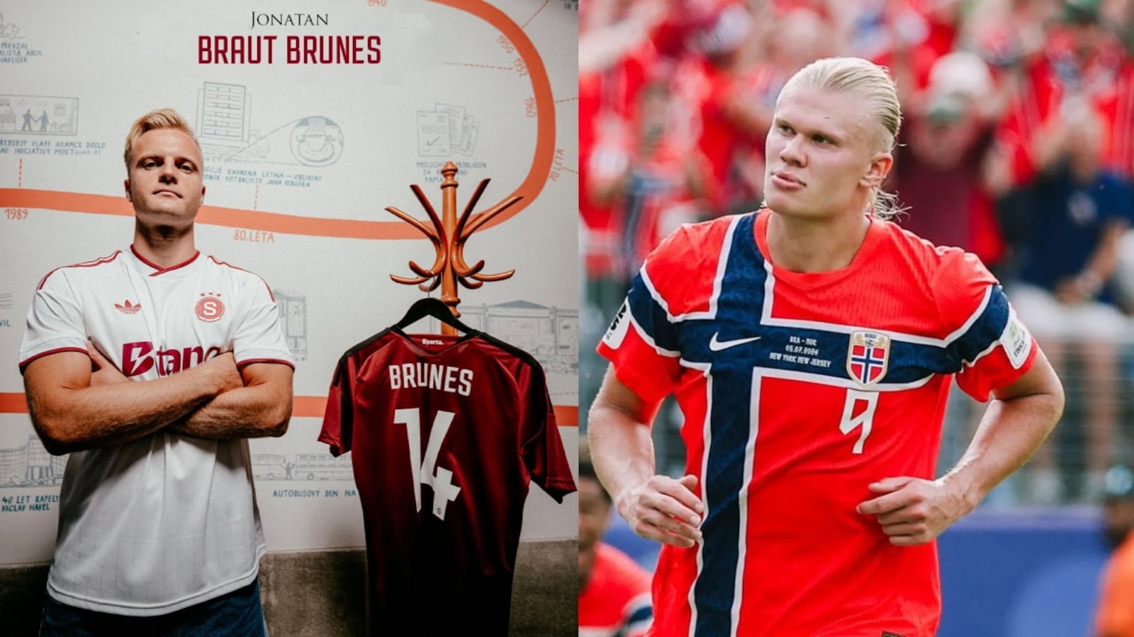 Erling Haalands Cousin Jonatan Braut Brunes Makes Big Move, Signed By Sparta Prague