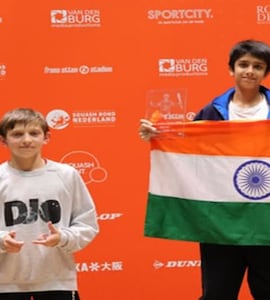 Indian Squash Prodigy Amarya Bajaj Clinches Dutch Junior Open U-13 Title