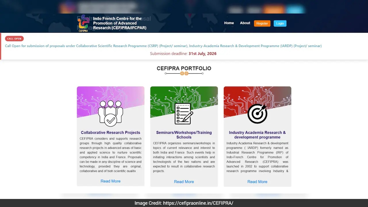Indo-French Collaborative Research Call 2026 Open; Apply By August 31