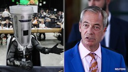 Nigel Farage Defeats 'Garbage Can' To Win UK's Widely Mocked Election