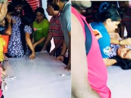Palghar News : पालघरमध्ये पावसाचं थैमान, छातीभर पाणी, महिलेला गर्भकळा; शेवटी दरवाजा तोडून केलं स्ट्रेचर