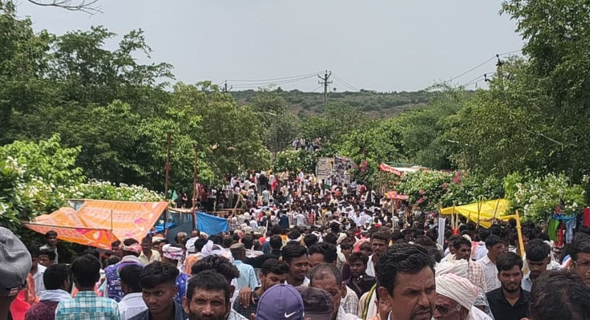 आदिवासी के लोग भारी संख्या में भीलवाड़ा पहुंचे. (NDTV) आदिवासी के लोग भारी संख्या में भीलवाड़ा पहुंचे. (NDTV)