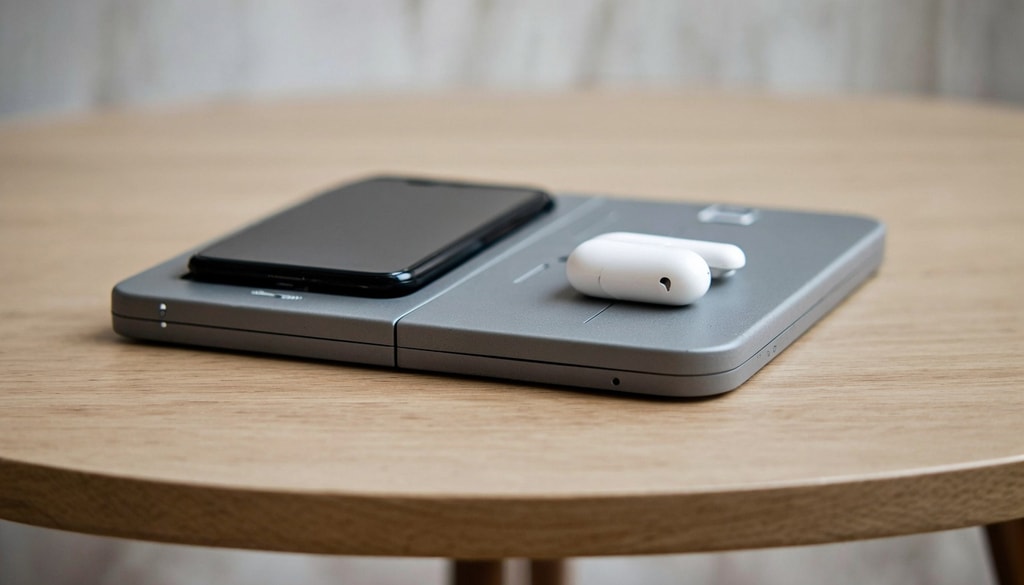 Streamline your desk with convenient wireless charging pads designed to power all your devices. Streamline your desk with convenient wireless charging pads designed to power all your devices.