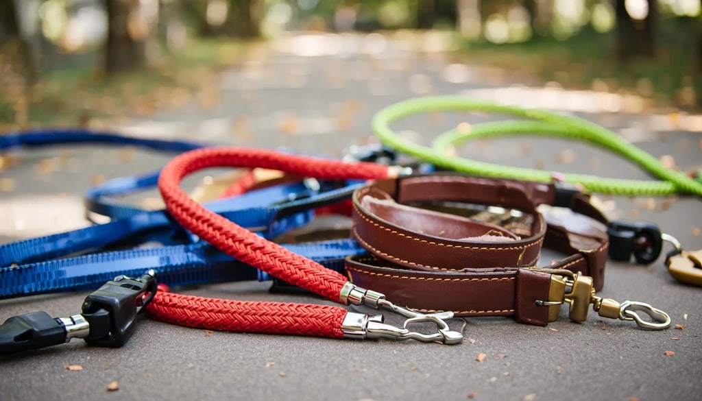 Choose from five different dog leashes designed to suit every daily walking environment perfectly. Choose from five different dog leashes designed to suit every daily walking environment perfectly.