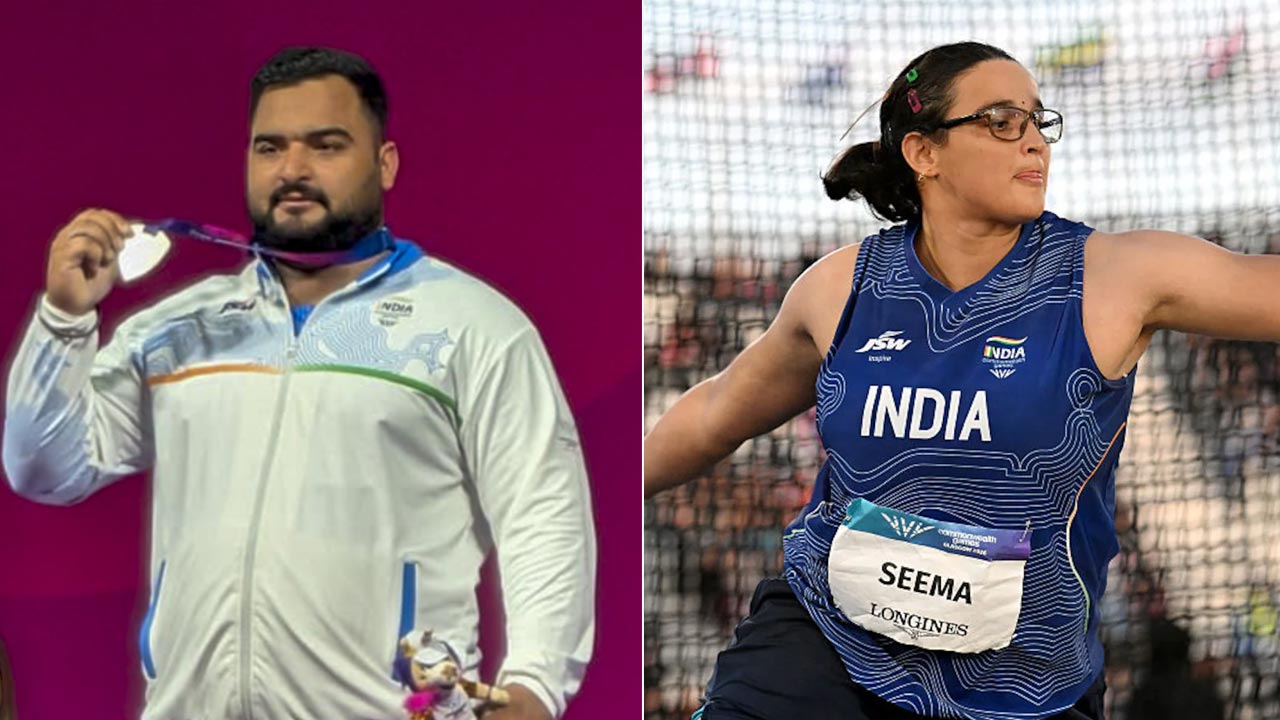CWG 2026: Lovepreet Singh Wins Silver With Games Record, Seema Takes Bronze