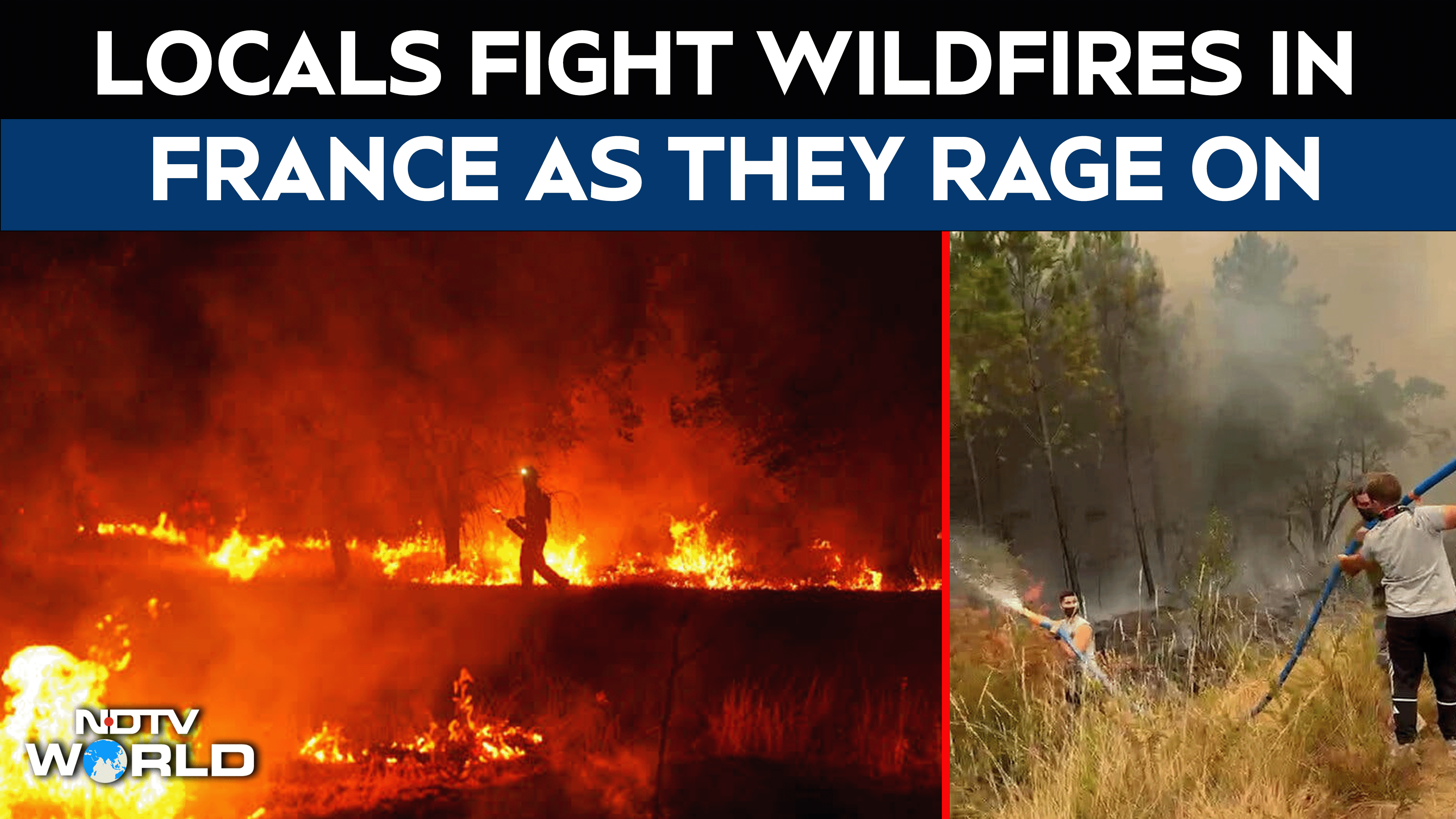 France Fire News | Locals Unite In Support of Firefighters Facing Historic Wildfire In France