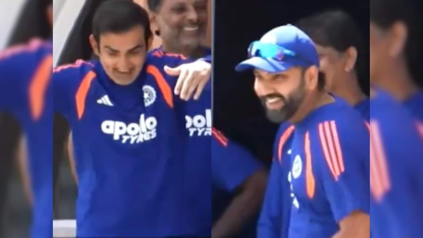 Rohit Sharma Breaks Into Laughter After Gautam Gambhirs Gesture In Viral Lords Clip