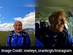 91-Year-Old Man Skydives, Raises Over Rs 4 Lakh For Charity