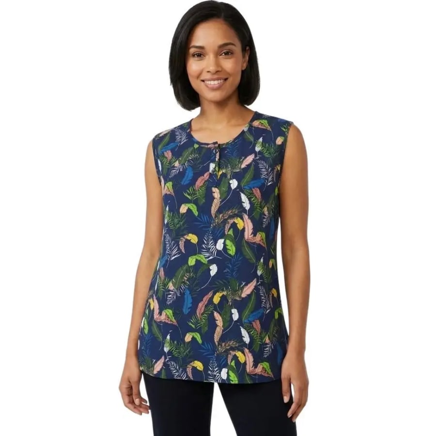 Click here to buy: CHANDRE Casual Floral Print Women Dark Blue Top Click here to buy: CHANDRE Casual Floral Print Women Dark Blue Top