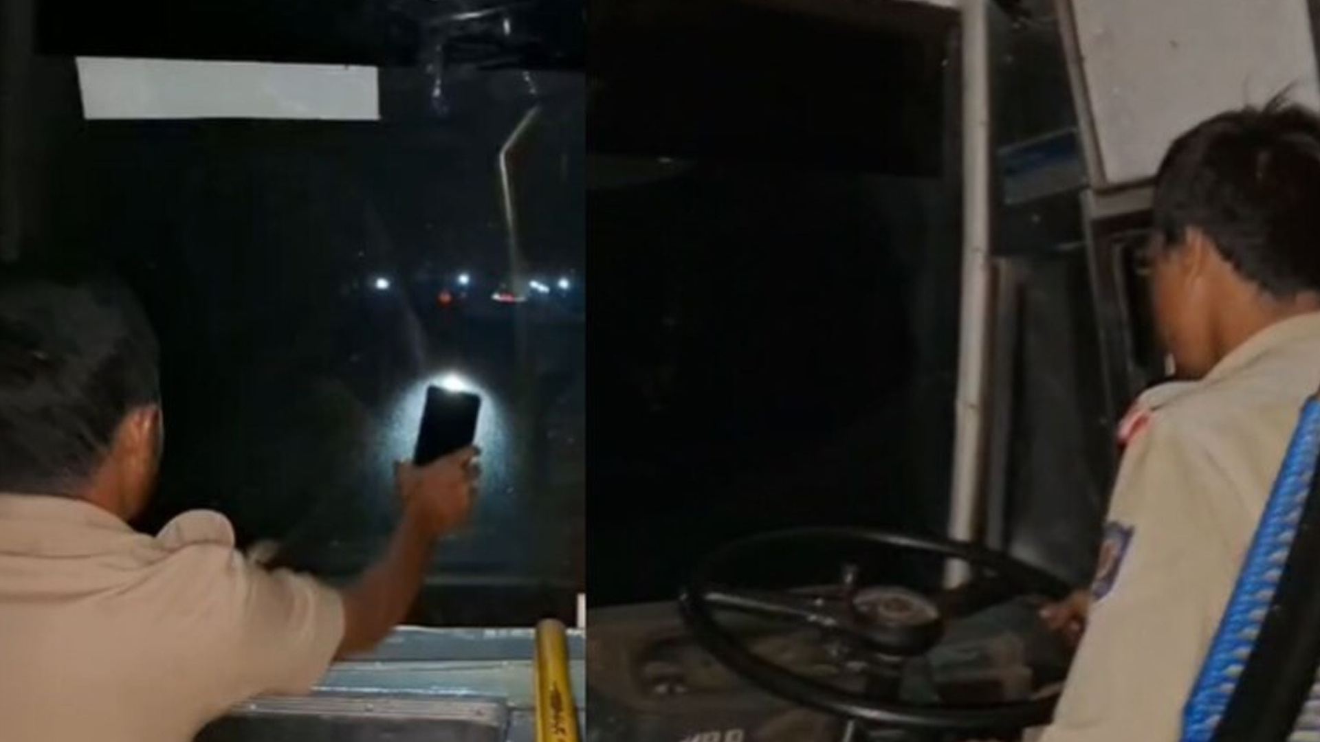 Video: Karnataka Bus Without Functioning Headlights Driven Using Phone Torch