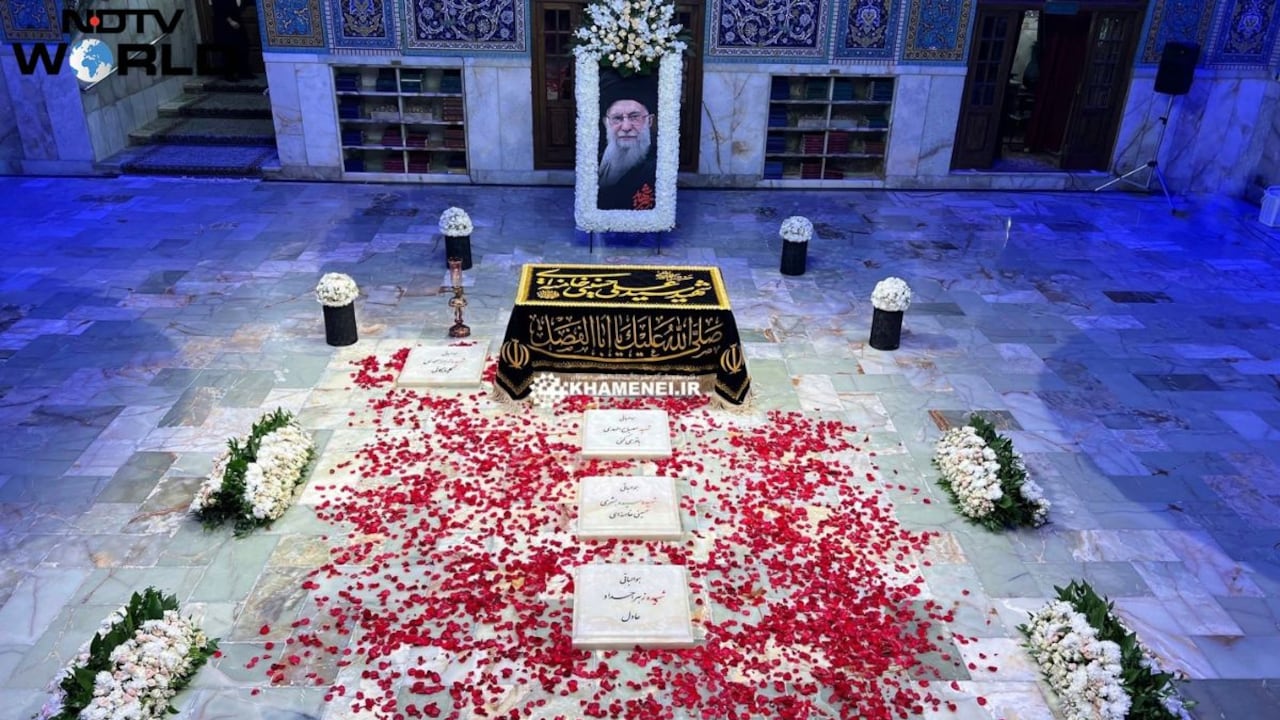 Inside The Mashhad Shrine: Iranian Media Unveils Ali Khamenei, Family Member's Burial Site | Watch