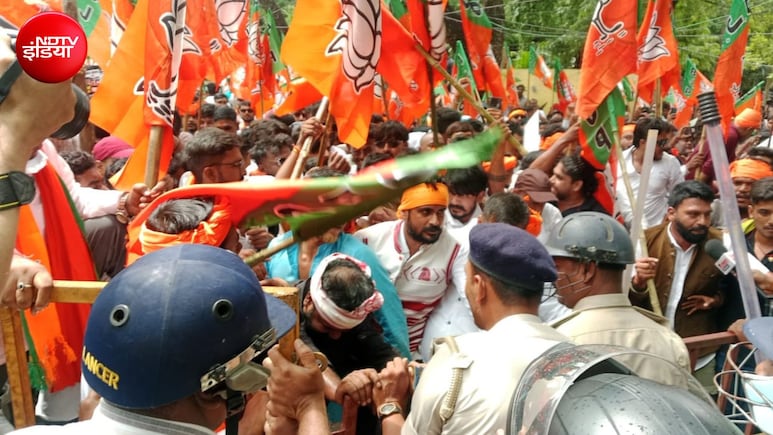 JPSC एग्&zwj;जाम में गड़बड़ी को लेकर रांची में बवाल, बीजेपी युवा मोर्चा ने घेरा मुख्यालय, पुलिस से झड़प