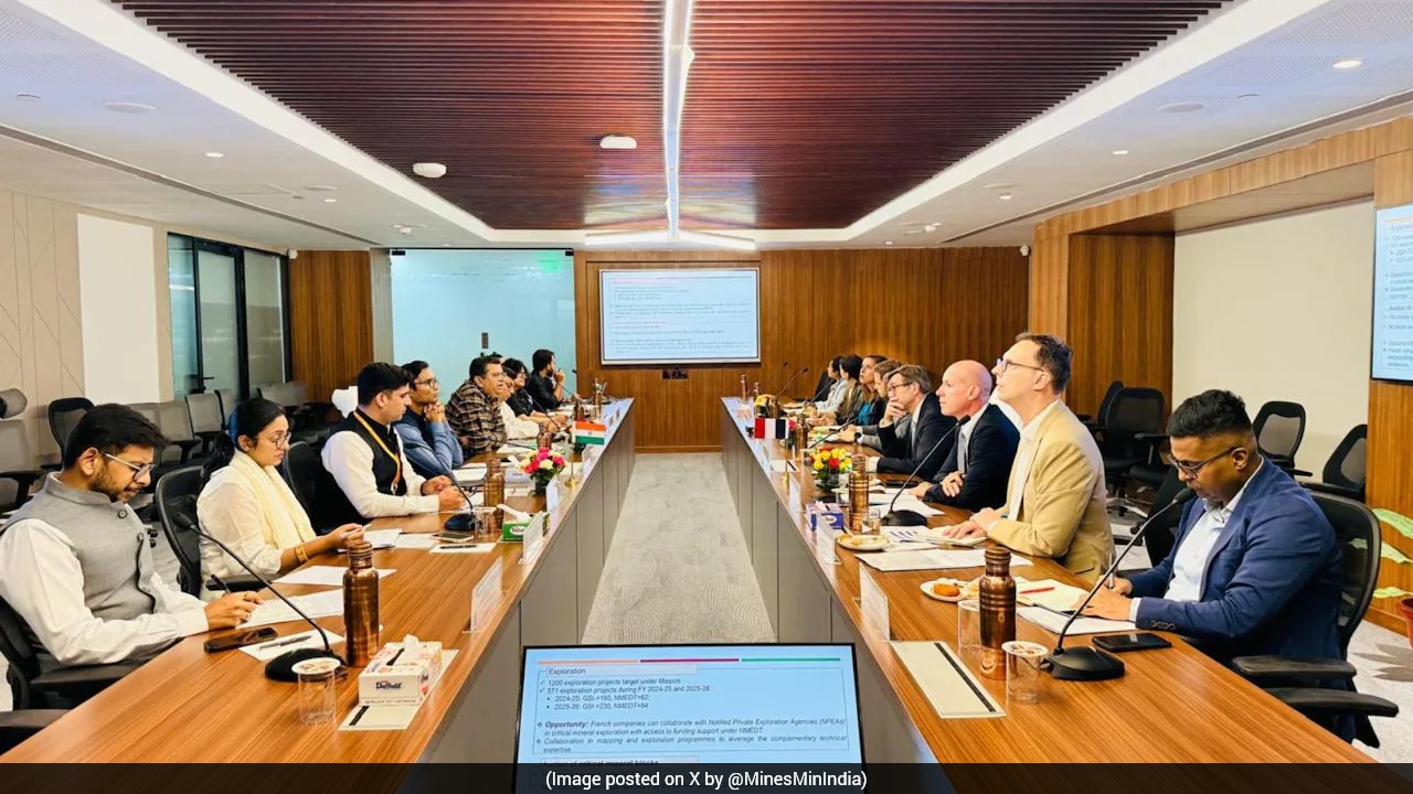 India, France Hold First Joint Working Group Meeting On Critical Minerals
