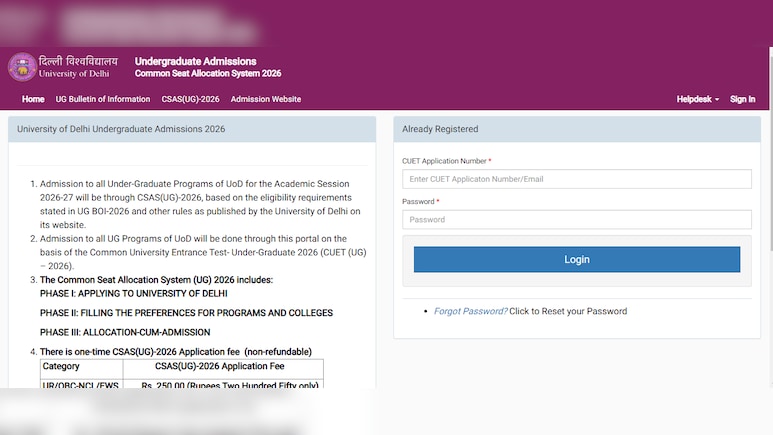 DU CSAS UG First Seat Allotment List 2026 To Be OUT At 5 PM; Check Direct Link