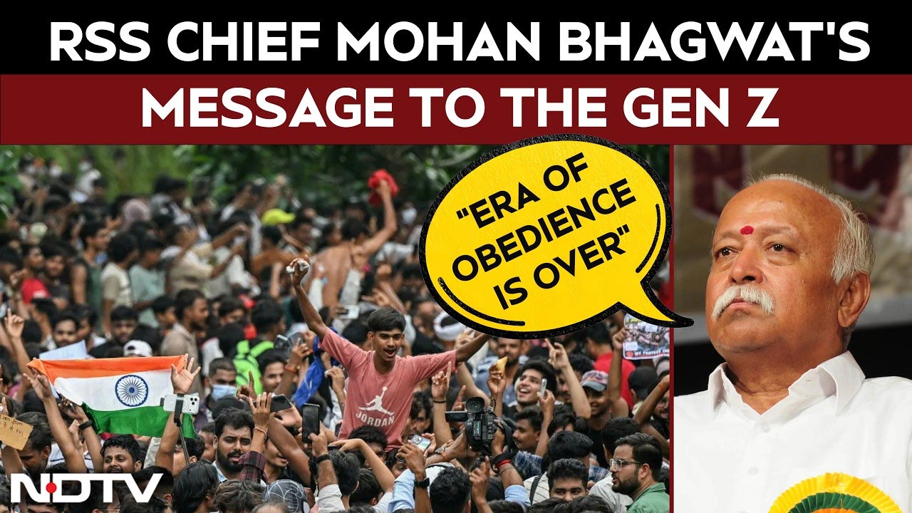 RSS News | Era Of Obedience Is Over": RSS Chief Mohan Bhagwat's Message To GenZ"