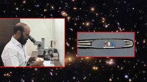 India's Scientific Icons Carved Inside A Needle's Eye, Bound For Space