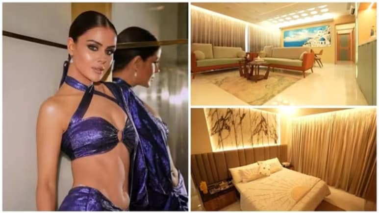 Inside Priyanka Chahar Choudhary's Mumbai Home With A Lake View And Greece-Inspired Decor