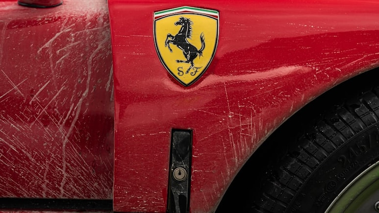 Rs 3.5 Crore Ferrari Roma Crashes Into Hyderabad Apartment Gate, Driver Flees; Probe Underway