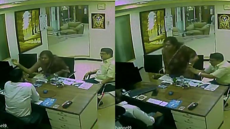 On Camera, Ex-Union Minister's Daughter Slaps SBI Branch Manager In Chennai