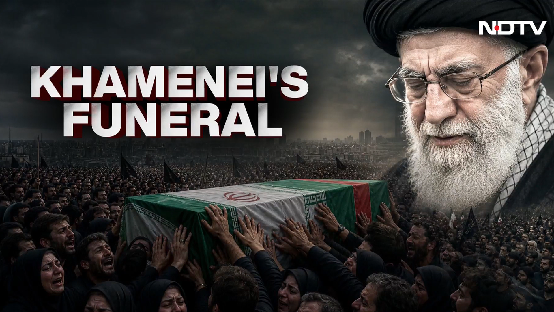 Tehran Witnesses Huge Funeral Procession for Ayatollah Ali Khamenei