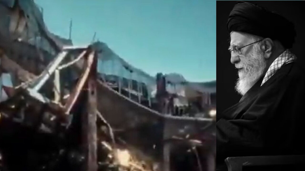 मलबे में तब्‍दील इमारत... चारों तरफ तबाही का मंजर, ईरान ने पहली बार जारी क‍िया खामेनेई के घर का VIDEO