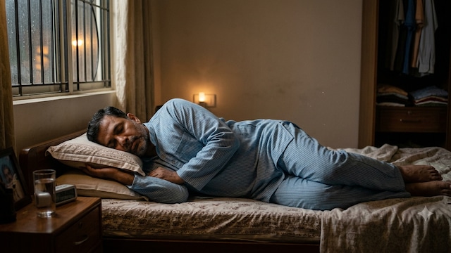 A certain sleeping position can effect nightime acid reflux