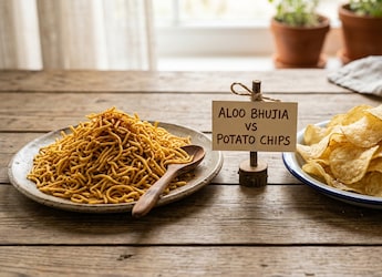 Aloo Bhujia vs Potato Chips: Which Snack Is Healthier?