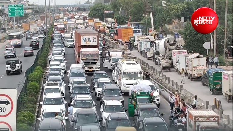दिल्ली-जयपुर एक्सप्रेसवे पर 10 किमी लंबा जाम; गुरुग्राम में हाईटेंशन लाइन टूटी, इस रास्ते का करें इस्तेमाल