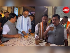 लखनऊ में चाय और बन मस्का के साथ नितिन नवीन फूंका यूपी का चुनावी बिगुल, देखें VIDEO