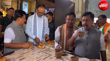 लखनऊ में चाय और बन मस्का के साथ नितिन नवीन फूंका यूपी का चुनावी बिगुल, देखिए VIDEO