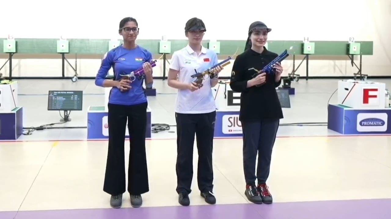 Sainyam Opens Indias Medal Tally, Wins 10m Air Pistol Silver At ISSF World Cup In Hangzhou