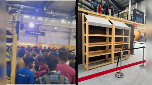 फ्री का खाना देखते ही टूट पड़े लोग, बेंगलुरु के टेक फेस्ट का वीडियो देख लोग बोले...