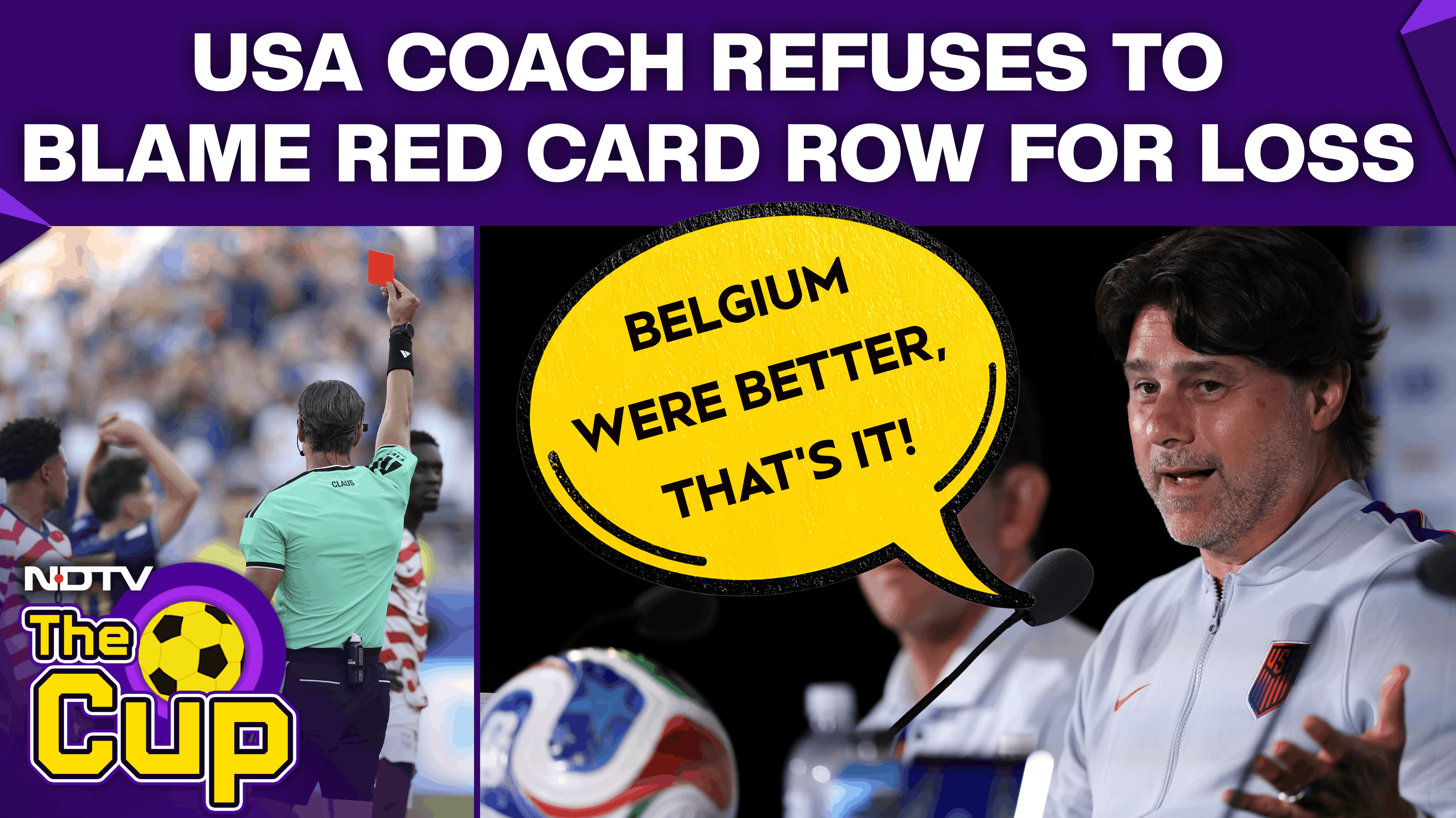 Balogun Red Card Row | USA Coach Refuses To Blame The Controversy For World Cup Loss Against Belgium