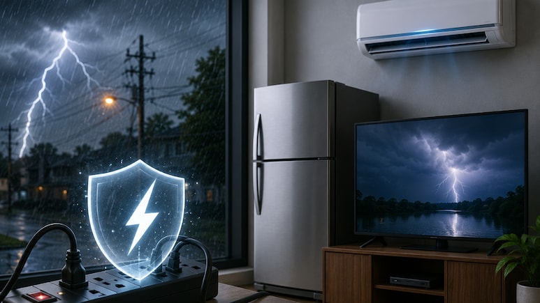 बारिश के मौसम में बार-बार जा रही बिजली? TV, Fridge और AC को ऐसे रखें सेफ, वर्ना हो सकता है हजारों का नुकसान