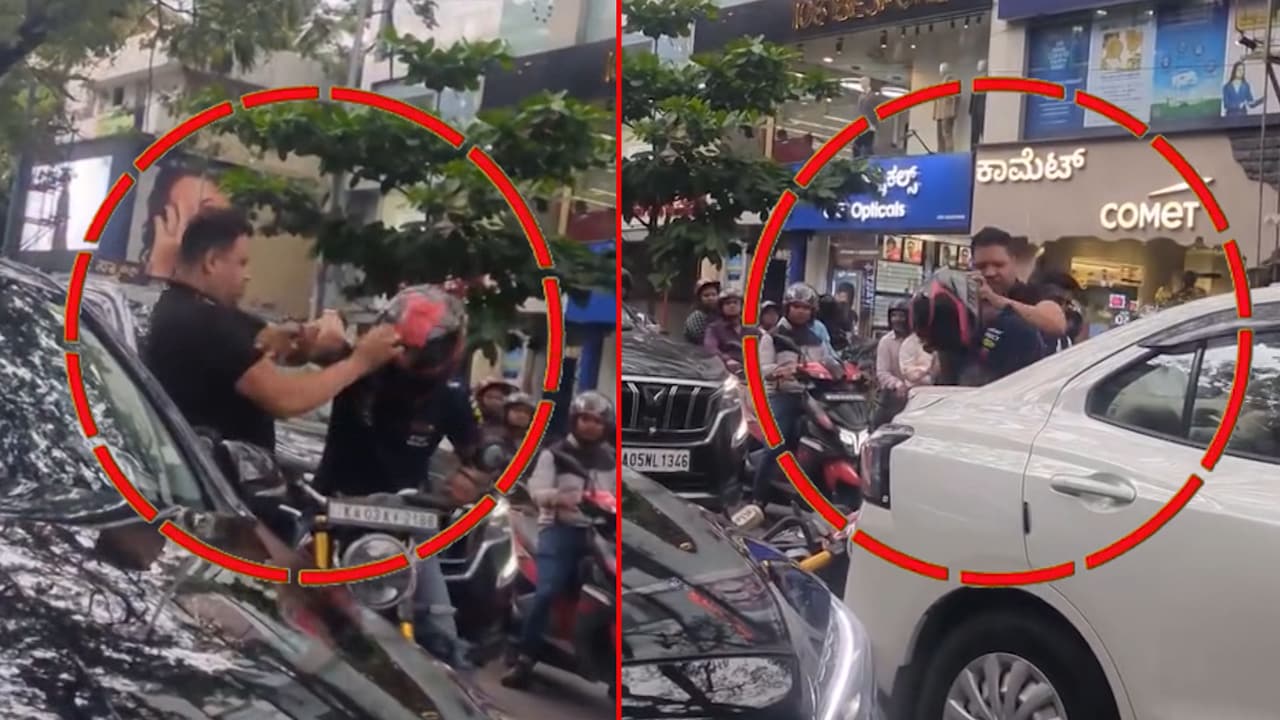 Bengaluru: Man Seen Hitting Biker In Indiranagar, Video Goes Viral