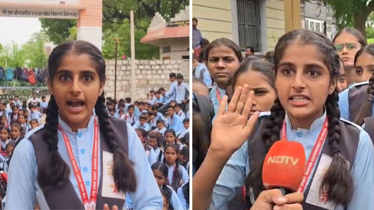 छात्रा की दहाड़ ने खोली प्रशासन की नींद, जालौर में टीचर्स की कमी पर स्कूल में जड़ दिया ताला