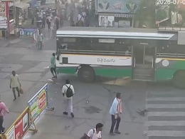 On Camera, Andhra State Bus Crushes Man Who Was Crossing Road