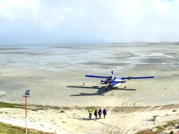 Watch: The Only Airport In The World Where Planes Land Directly On The Beach, Not A Runway