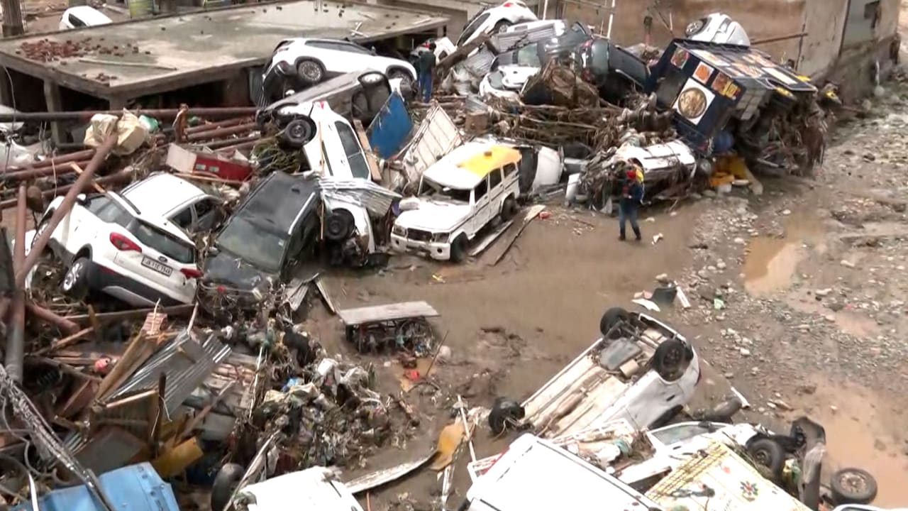 J&K's Rajouri Flash Flood Leaves Trail Of Devastation, Vehicles Buried Under Debris