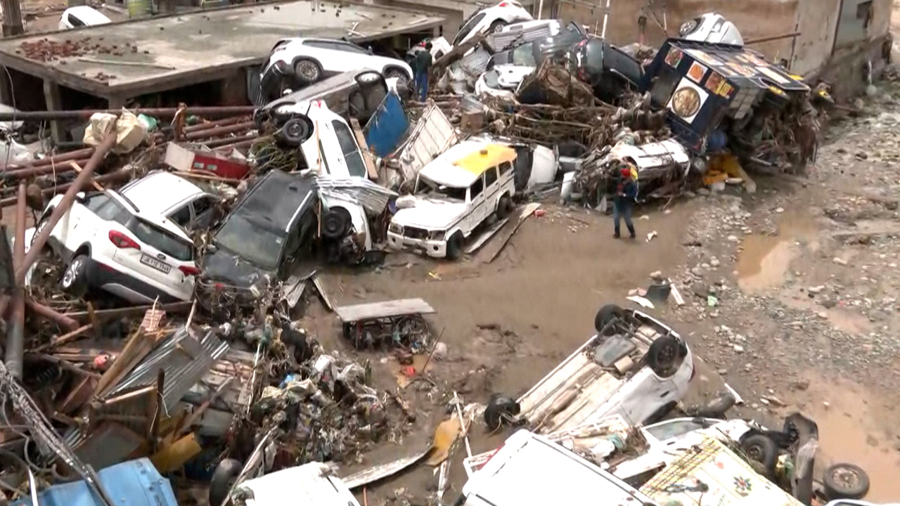 J&K's Rajouri Flash Flood Leaves Trail Of Devastation, Vehicles Buried Under Debris