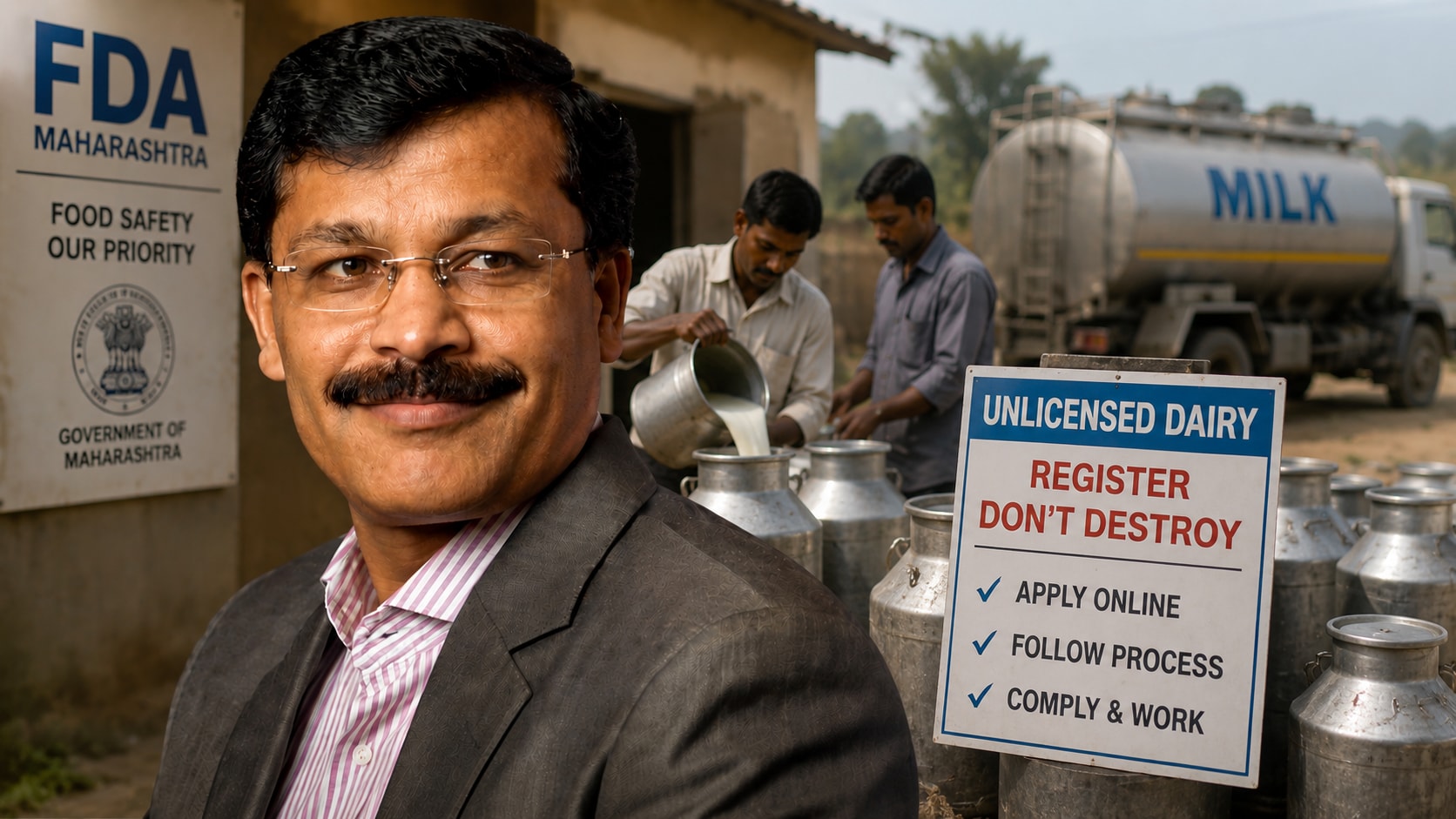 Unlicensed Milk Dairies Destroying Stock In Maharashtra - Mundhe Has A Word Of Advice