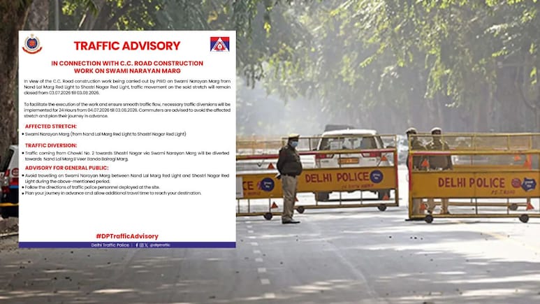 दिल्ली में एक महीने तक बंद रहेगा ये रास्ता, 24 घंटे लागू रहेगा डायवर्जन, Delhi Traffic Police ने जारी की एडवाइजरी