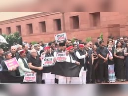 Day After <i> Dharna </i>, Opposition's Black Dress Protest At Parliament