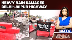 Heavy Rains Trigger NH-48 Cave-In, Massive Traffic Jam In Gurugram