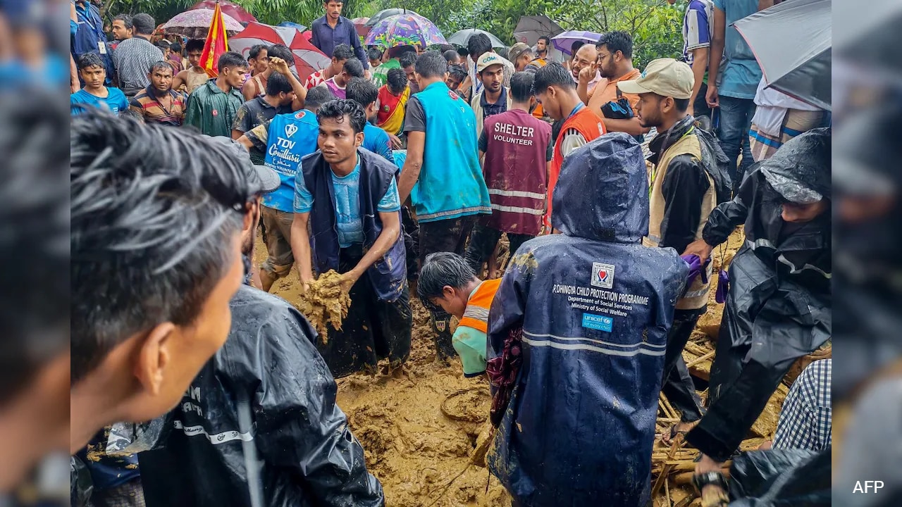 Monsoon Landslide Kills Five Children At Rohingya Refugee Camp In Bangladesh