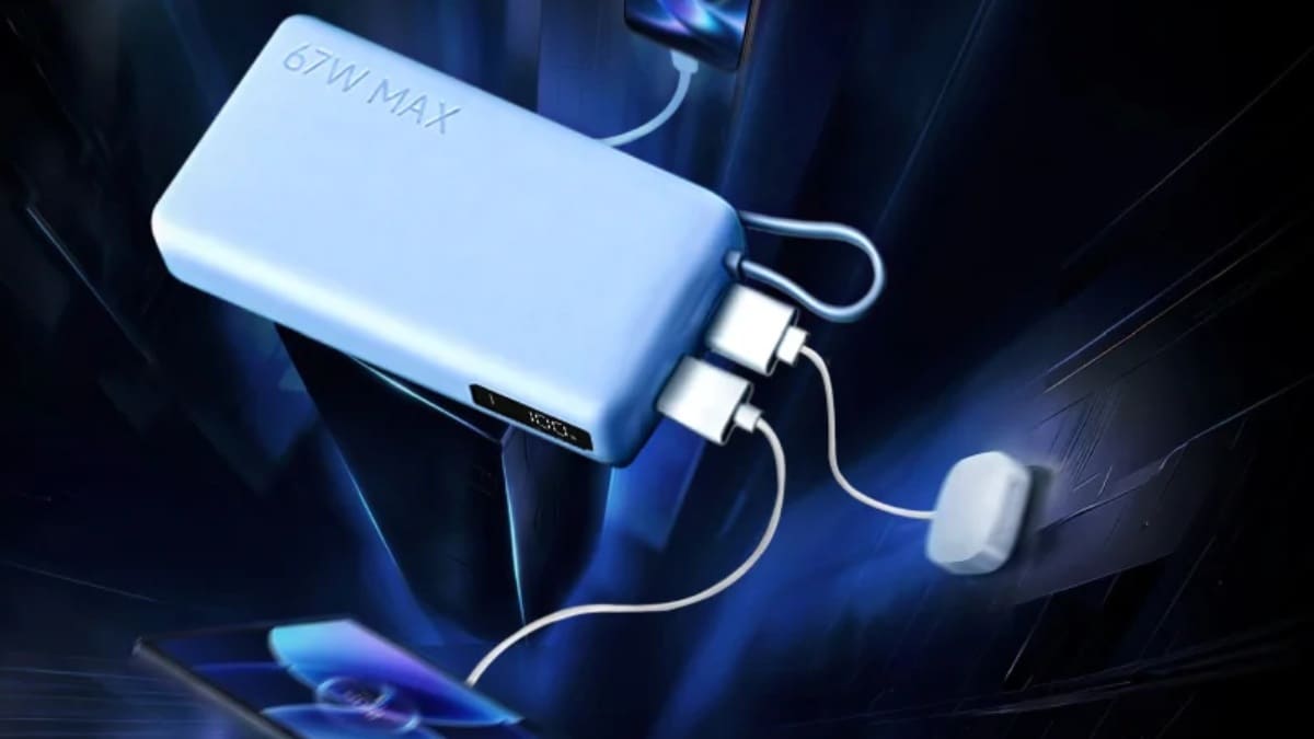 Xiaomi का 20000mAh पावर बैंक भारत में लॉन्च, इसमें है 67W चार्जिंग और इनबिल्ट USB केबल