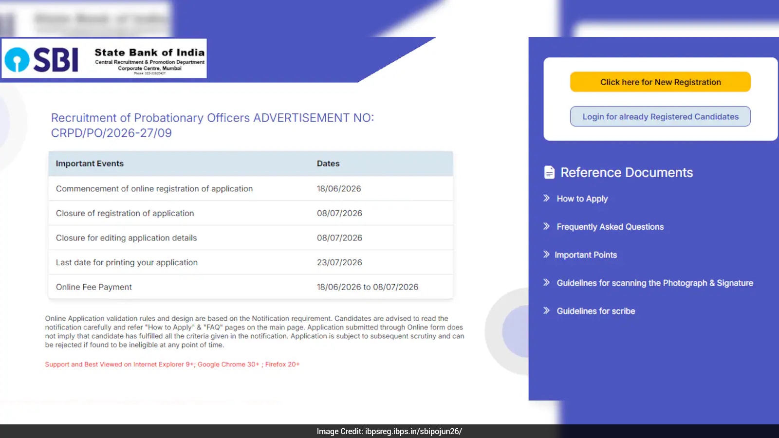 SBI PO Recruitment 2026 Registration Closes Tomorrow for 1,500 Vacancies